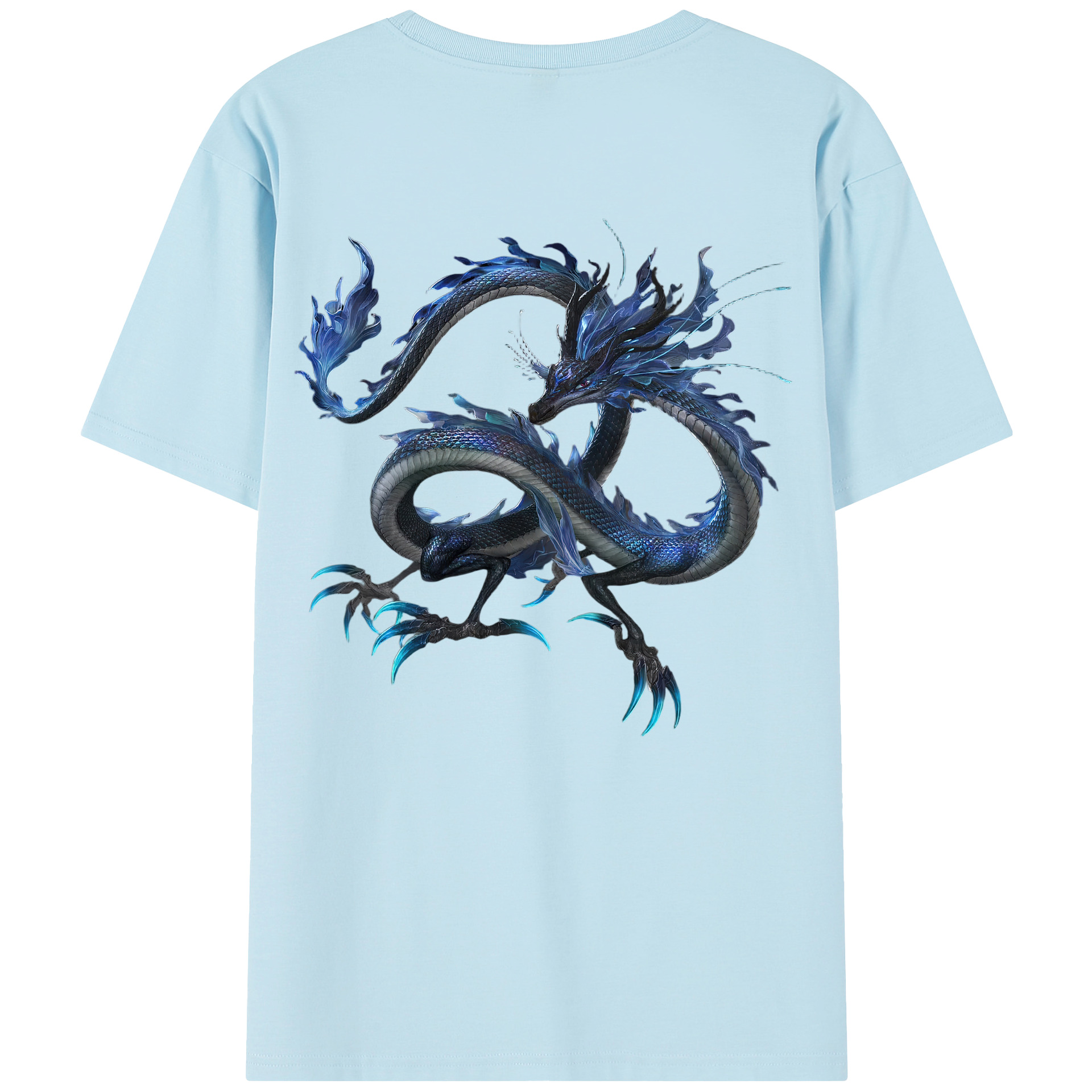 （画像用） Ne Zha 2 ナタ 魔童の大暴れ 綿100％半袖Tシャツ（背面プリント）